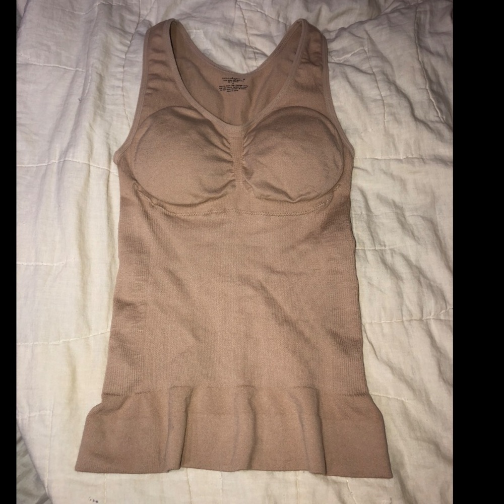 Camishaper tan color size S 95 Nylon 5 spandex